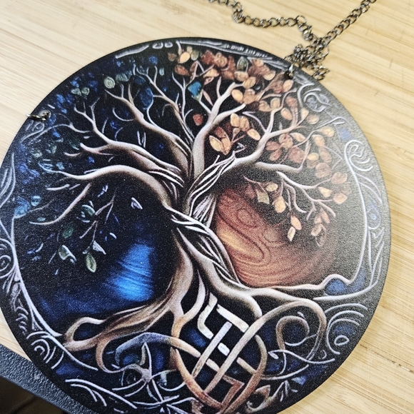 Dramatic Two Season Tree Suncatcher - Picture 7 of 7